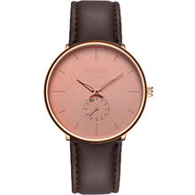 Load image into Gallery viewer, Men Circular Leather Wristwatch