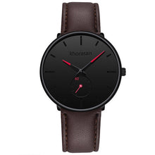 Load image into Gallery viewer, Men Circular Leather Wristwatch