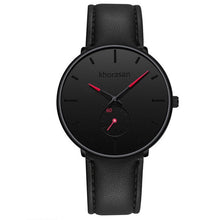 Load image into Gallery viewer, Men Circular Leather Wristwatch