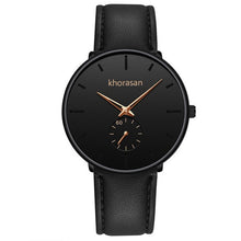 Load image into Gallery viewer, Men Circular Leather Wristwatch