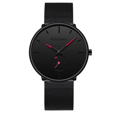 Load image into Gallery viewer, Men Circular Leather Wristwatch