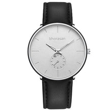 Load image into Gallery viewer, Men Circular Leather Wristwatch
