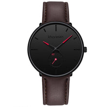 Load image into Gallery viewer, Men Circular Leather Wristwatch
