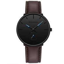 Load image into Gallery viewer, Men Circular Leather Wristwatch
