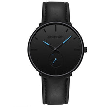 Load image into Gallery viewer, Men Circular Leather Wristwatch
